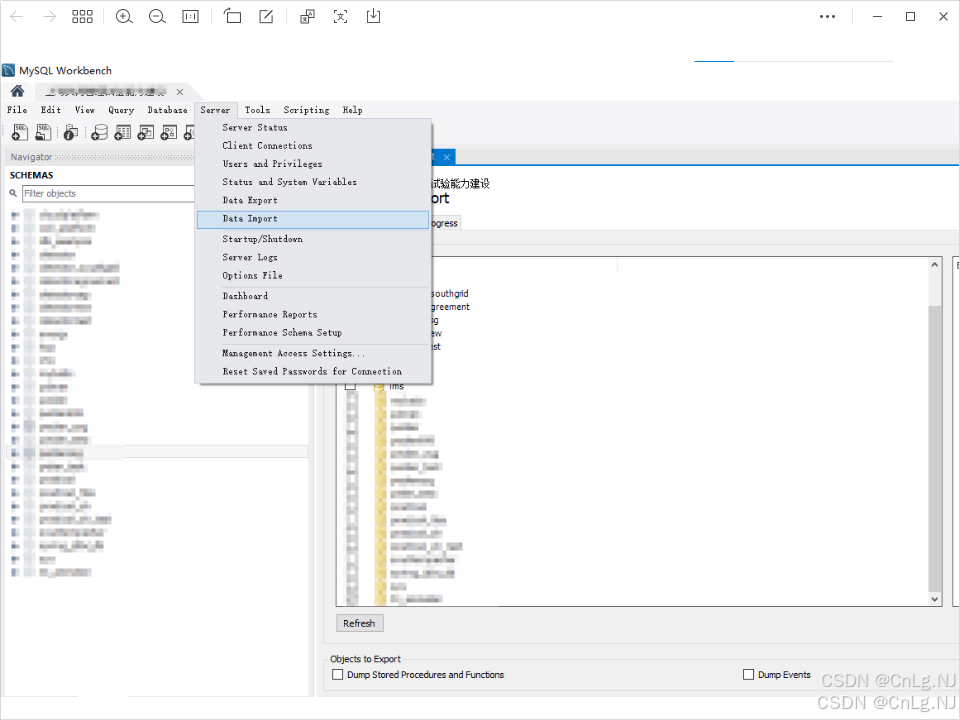 MySQL Workbench实现数据库导出导入图文教程