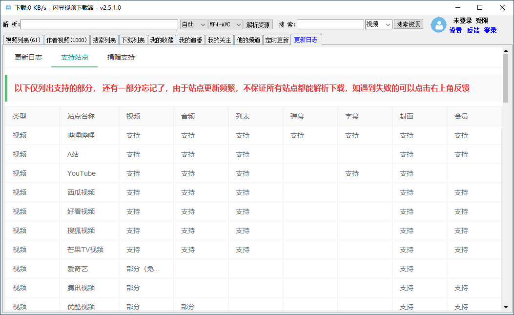 闪豆多平台视频下载器v4.0.0--第6张图片
