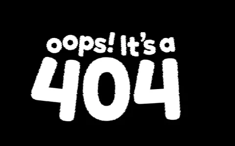 文字抖动动画404错误页面HTML代码