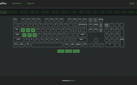 HTML按键检测实现工具网页源码