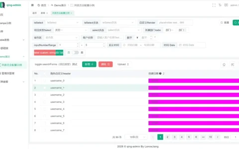 基于Vue3的企业级后台框架-Qing-admin