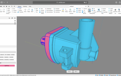 Chili3D——开源在线三维建模网页源码